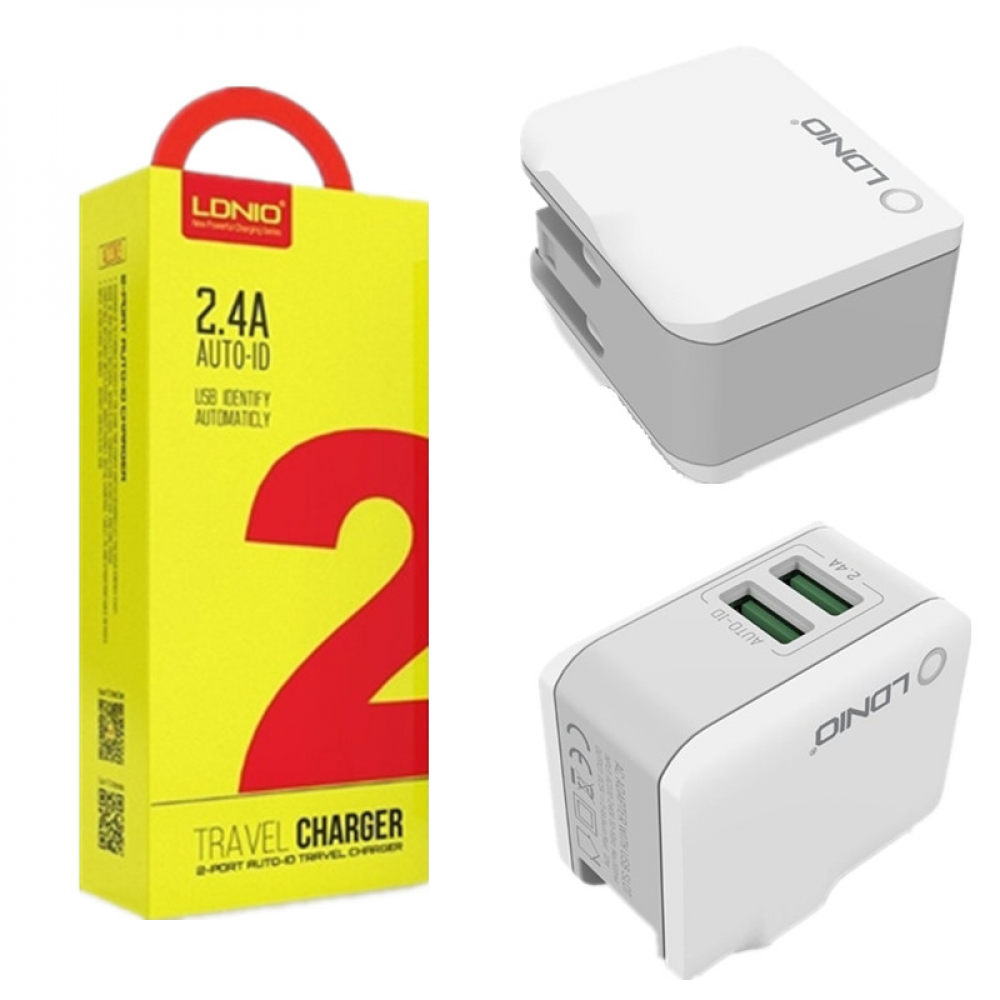 LDNIO 2PORT ADAPTOR 2.4A A2203 MICRO