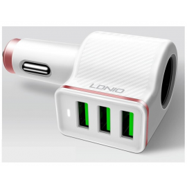 LDNIO 3PORT CAR CHARGER 4.2A CM12