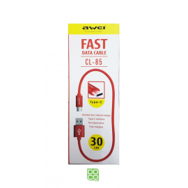 CABLE AWEI CL85 TYPE-C [30CM] (RED)