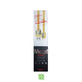 CABLE REMAX METAL RC-044a TYPE-C (GOL)