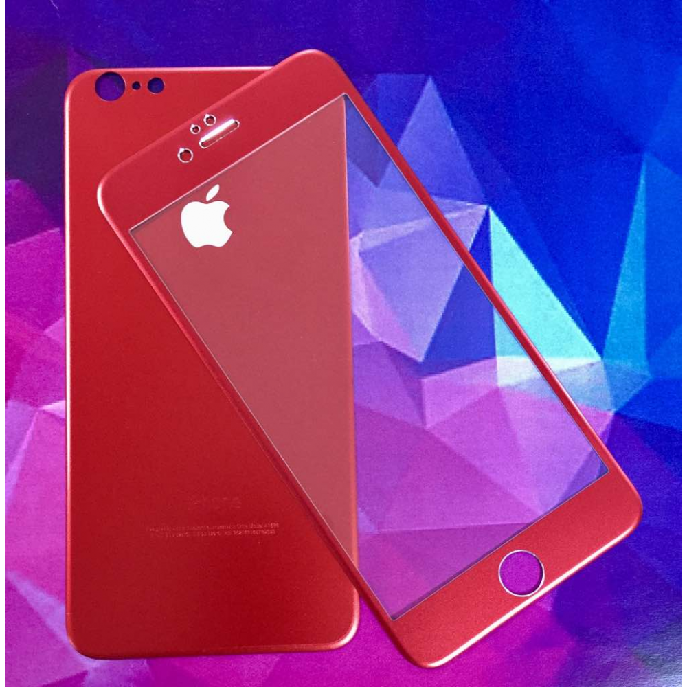 GLASS TITANIUM ALLOY IPHONE 6+ (RED)