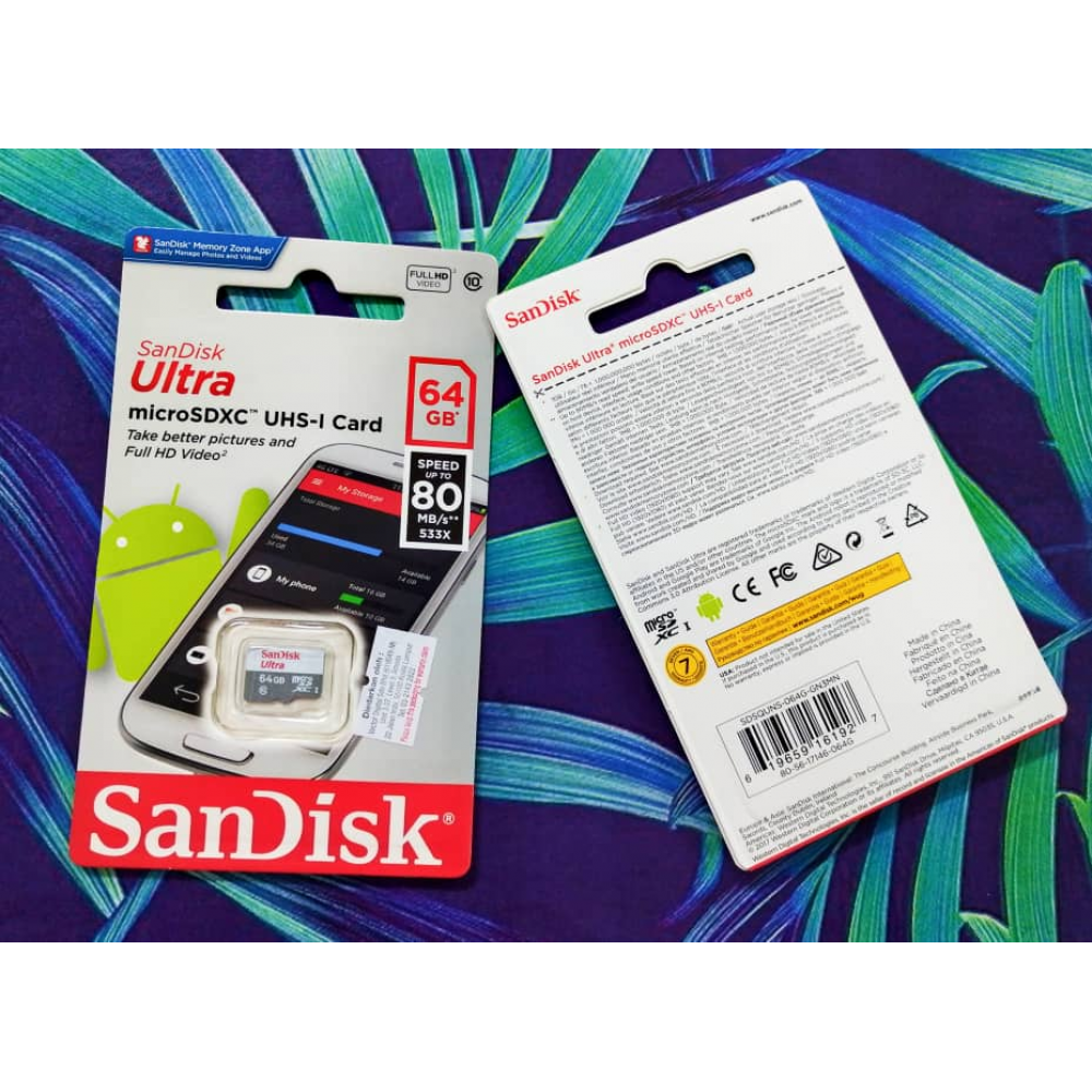 MEMORY CARD SANDISK ULTRA 64GB