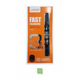 CABLE LDNIO PD 3A LC91 TYPE-C (BLK)