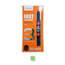 CABLE LDNIO PD 3A LC91 TYPE-C (RED)