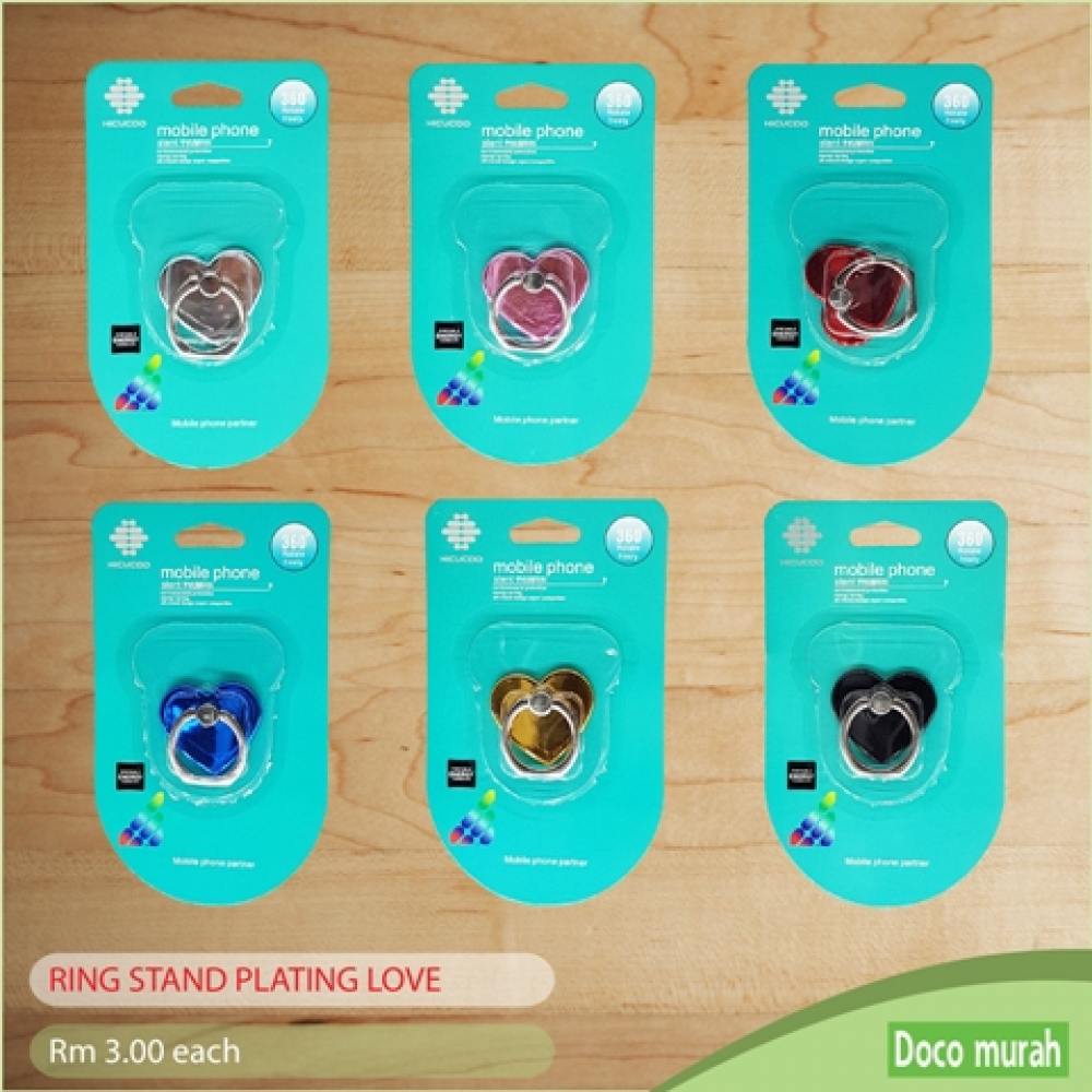 RING STAND PLATING LOVE SHAPE