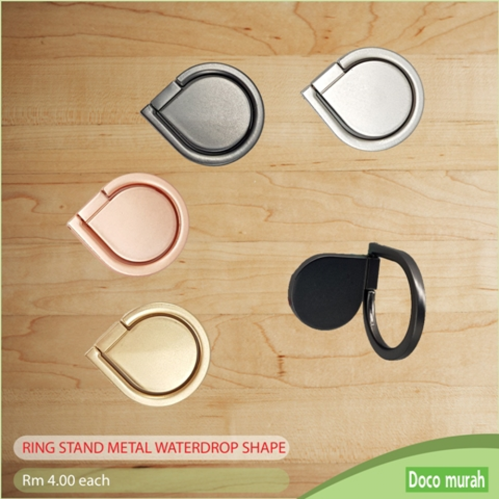 RING STAND METAL WATERDROP SHAPE