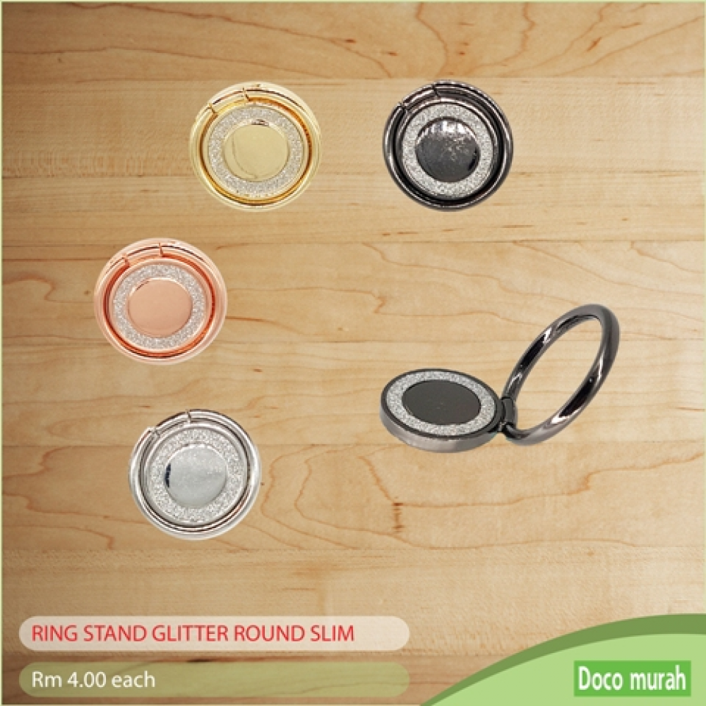 RING STAND GLITTER ROUND SLIM