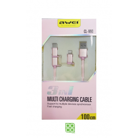 CABLE AWEI CL990 3IN1 (PIN)