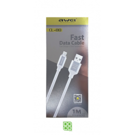 CABLE AWEI CL80 IPH6 (WHT)
