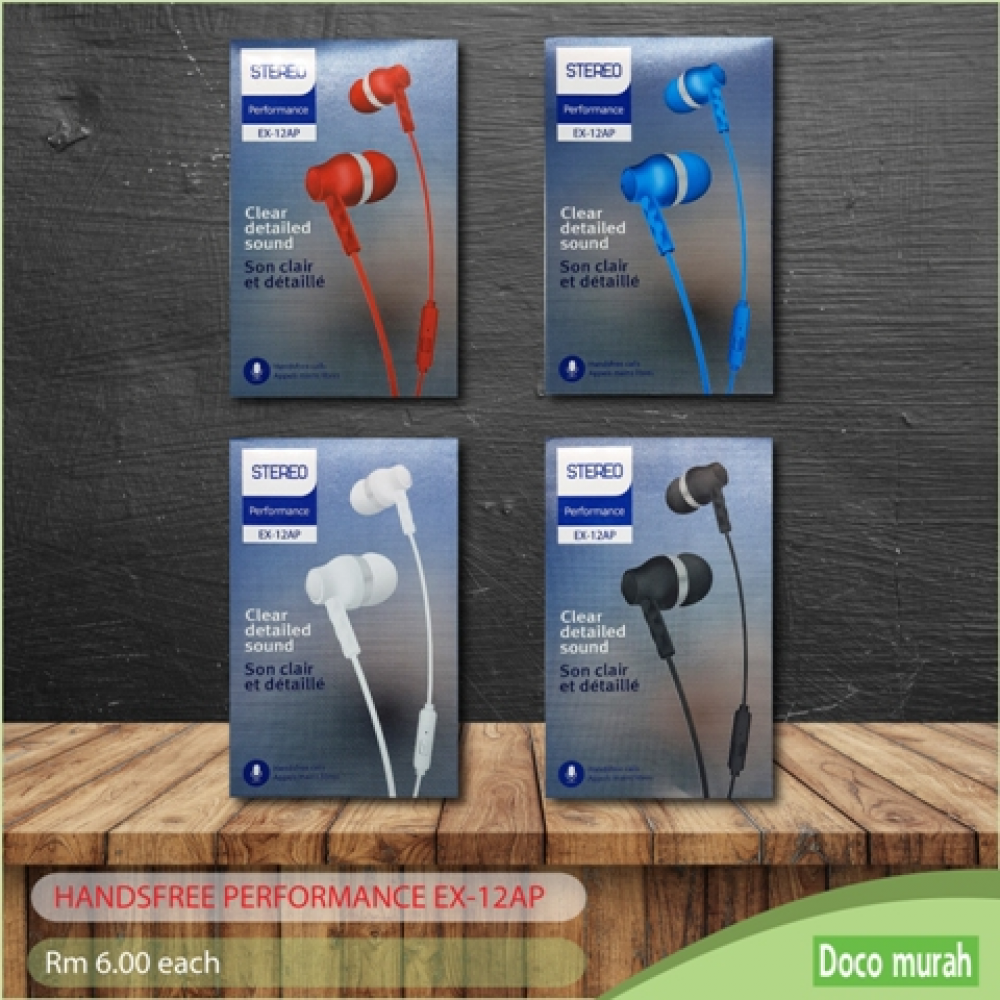 HANDSFREE PERFORMANCE EX-12AP (BLU)