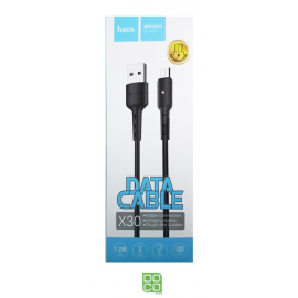 CABLE HOCO X30 MICRO [1.2M] (BLK)