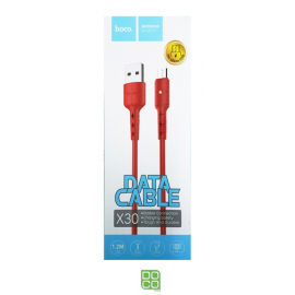 CABLE HOCO X30 MICRO [1.2M] (RED)