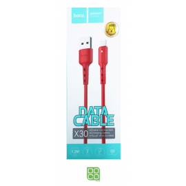 CABLE HOCO X30 IPH6 [1.2M] (RED)