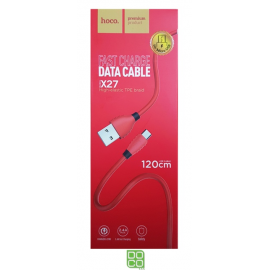 CABLE HOCO X27 MICRO [1.2M] (RED)