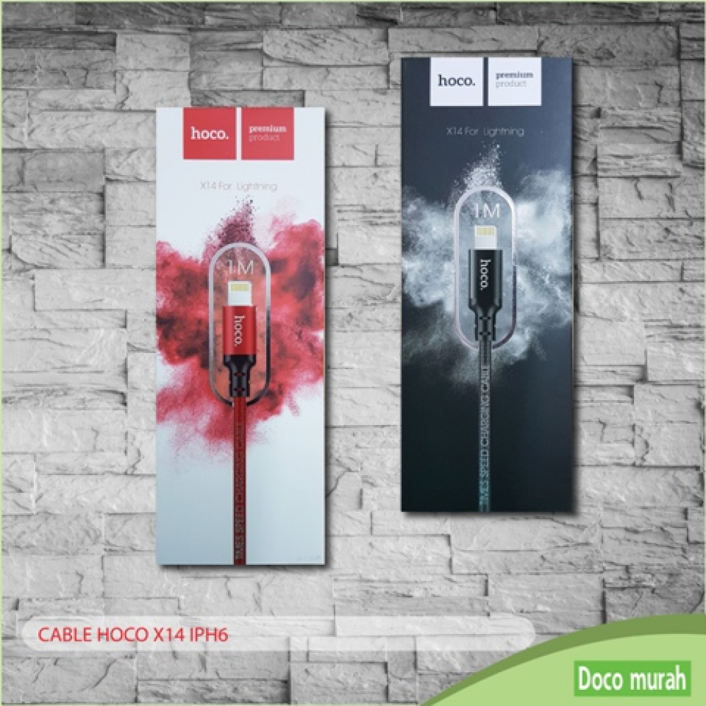 CABLE HOCO X14 IPH6 (RED)