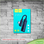 AUDIO CONVERTER HOCO 2IN1 LS19 TYPE-C (BLK)