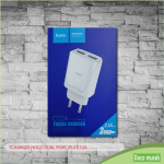 T.CHARGER HOCO DUAL PORT (EU) C52A (WHT)