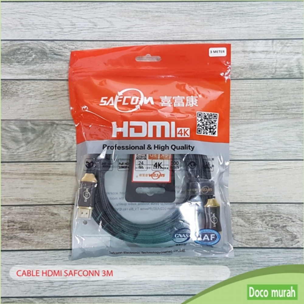 CABLE HDMI SAFCONN [3M]
